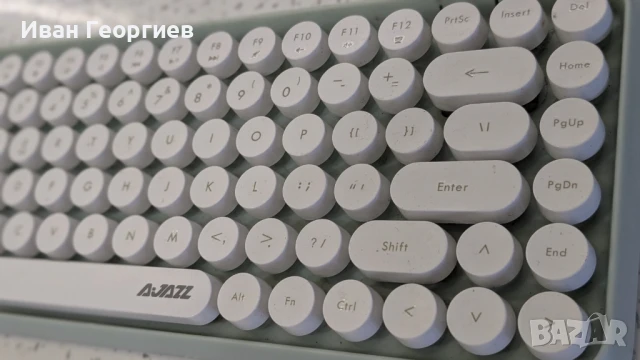 Ajazz Nacodex 308i  - Bluetooth клавиатура в ретро стил , снимка 3 - Клавиатури и мишки - 51352566