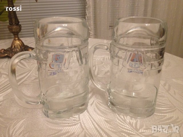 Нови. Баварски халби с тиранти Lederhose 0,5 л. Халба., снимка 6 - Колекции - 31263843