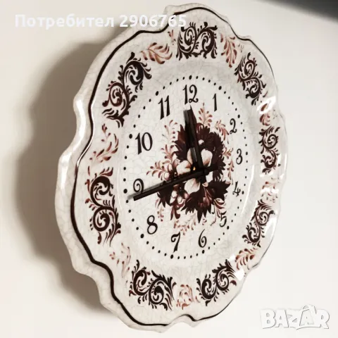 Часовник чиния HANSON Франция работещ, снимка 4 - Антикварни и старинни предмети - 49095663