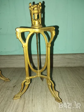 Комплект свещници арт нуво, снимка 2 - Други ценни предмети - 48199564