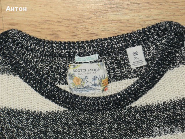 SCOTCH&SODA мъжки свежарски пуловер XL, снимка 6 - Пуловери - 35355984