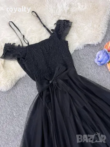 Дамска рокля с тюл и дантела Различни цветове , снимка 7 - Рокли - 50414565