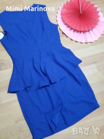 Синя рокля Jennifer lopez , снимка 1 - Рокли - 30494419