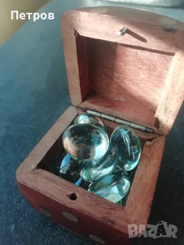 Дървена кутия- зар, за бижу, снимка 2 - Други стоки за дома - 49560476