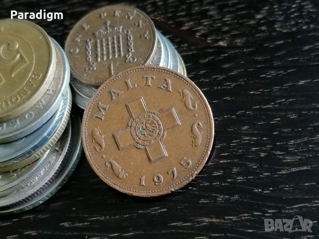 Монета - Малта - 1 цент | 1975г., снимка 2 - Нумизматика и бонистика - 30459236