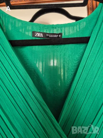 Миди плисирана рокля Zara, снимка 5 - Рокли - 50432333