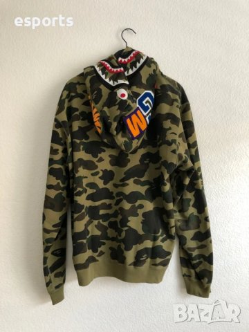 Унисекс суичър (блуза с качулка) Bape A Bathing Ape Baby Shark Camo, снимка 8 - Суичъри - 36906814