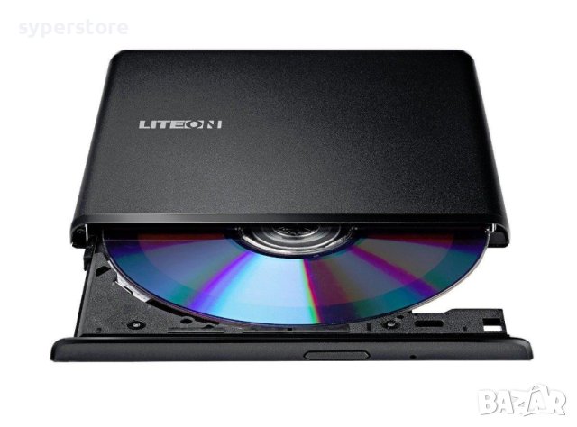 Външна записвачка USB2.0 LiteON EBAU108-11 Ultra Slim DL Black External, снимка 2 - Други - 44403322