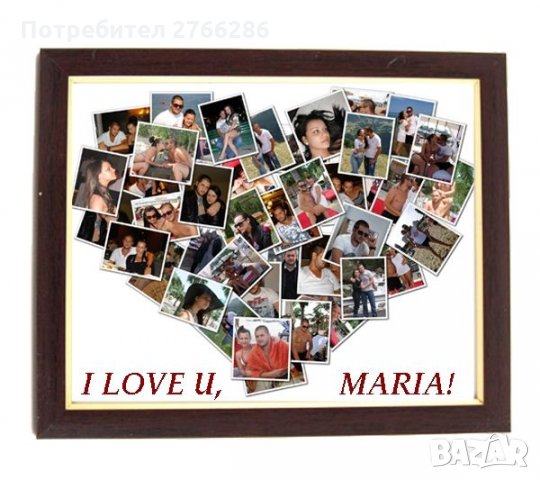 Колаж със снимки /в рамка/, снимка 4 - Романтични подаръци - 32131351