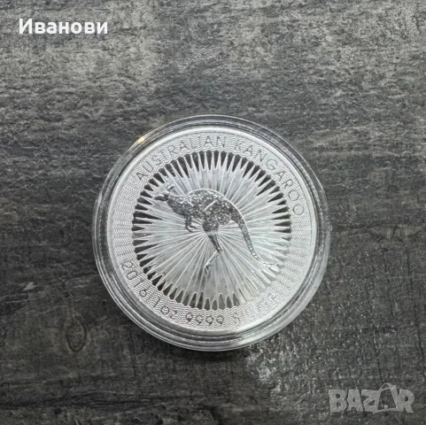 Australian kangaroo 1oz, снимка 2 - Нумизматика и бонистика - 56112913