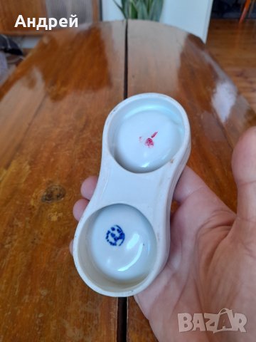 Стара порцеланова солница #18, снимка 4 - Други ценни предмети - 38526998