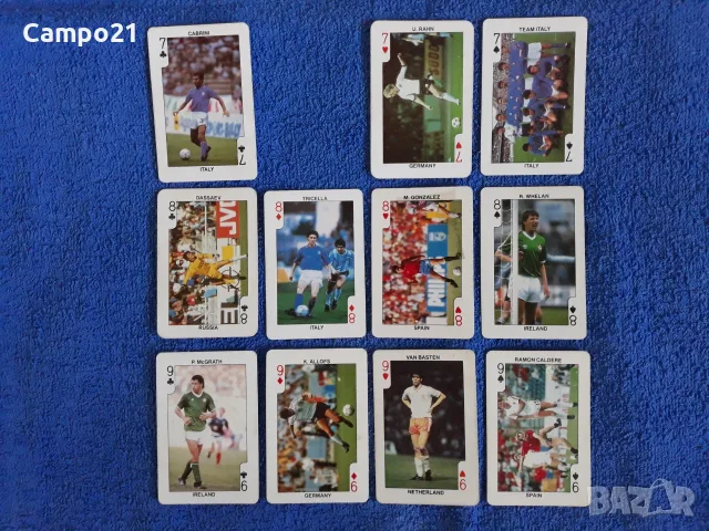 52 от 56 Dandy Rock 'n Bubble Cards 1986 г. + 44 от 54 Dandy Bubble Gum Euro Football Cards 1988 г., снимка 16 - Колекции - 56041630