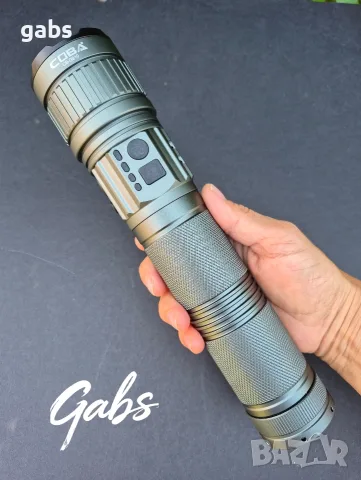 Мощен LED алуминиев фенер COBA CB-G910,TG WICK 3000m 3000м, снимка 9 - Екипировка - 55985185