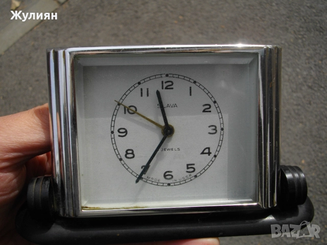 КОЛЕКЦИОНЕРСКИ БУДИЛНИК СЛАВА SLAVA , снимка 4 - Антикварни и старинни предмети - 51845065