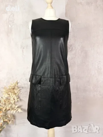 Max Mara Size S Страотна Кожена рокля, снимка 3 - Рокли - 55847502