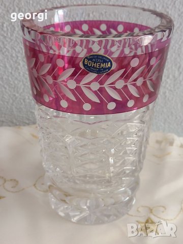 Кристална ваза Bohemia , снимка 1 - Вази - 37317173
