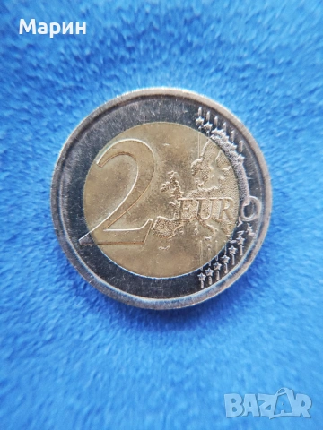 Рядка монета  от 2 евро „Бокачо“,  2013 г.  с грешки при сеченето. , снимка 6 - Нумизматика и бонистика - 53301346