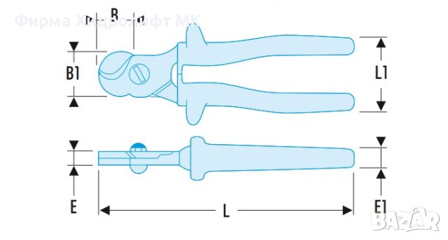 FACOM 412.10AVSE Клещи резачки високоволтови , снимка 2 - Клещи - 31349314