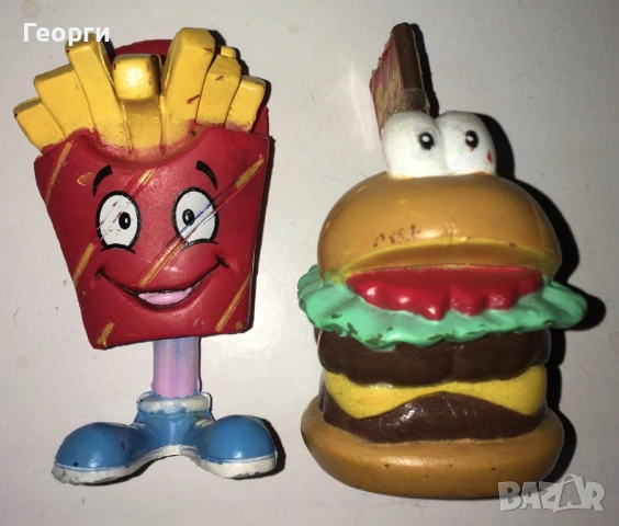Burghy - гумени фигурки картофки и бургер от Италия.