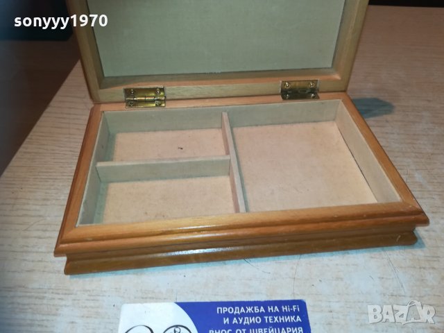 дървена кутия с метална кола-внос франция 19х12х5см, снимка 11 - Колекции - 30194463