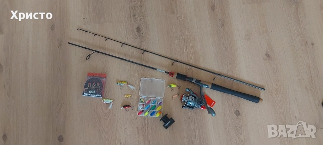 Нов спининг к-т от карбонова въдица с макара влакно клатушки за риболов 