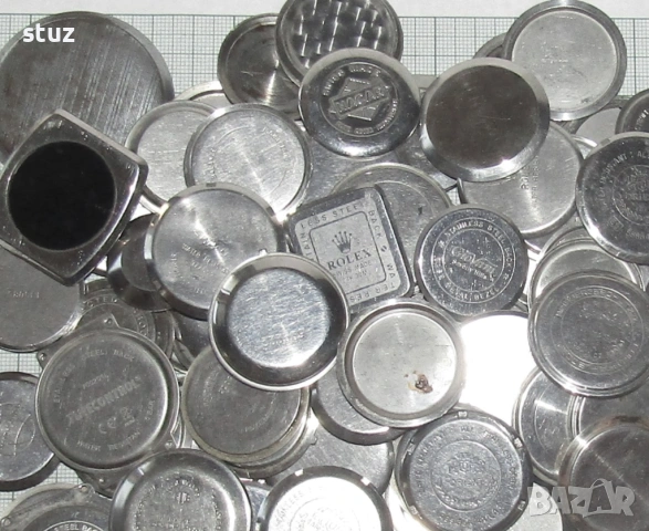 Задни капаци за различни ръчни часовници, лот 160 бр., снимка 4 - Антикварни и старинни предмети - 54219452