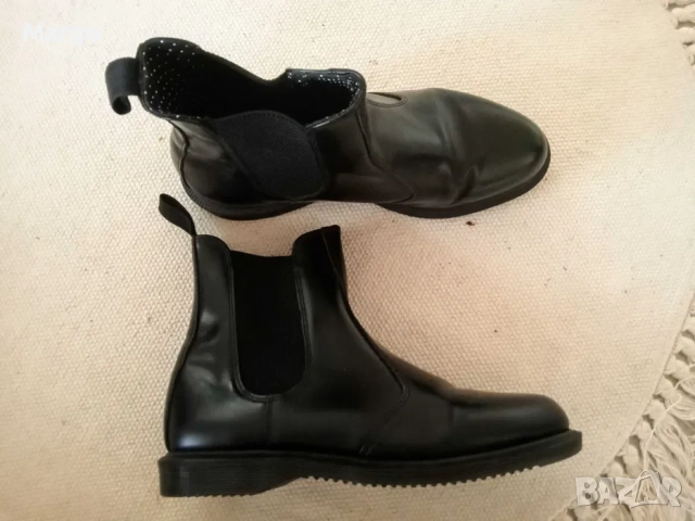 Dr Martens 40 flora черни боти обувки ботуши Челси нови, снимка 6 - Дамски боти - 52899886