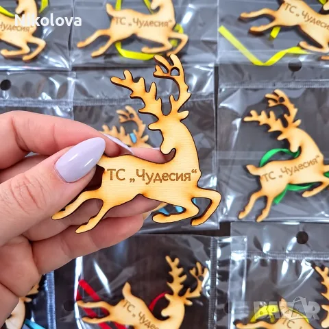 Персонализирана коледна играчка – еленче с име, снимка 2 - Коледни подаръци - 56472073