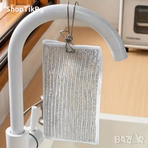 50 броя кухненски почистващи кърпи от стоманена вълна "Сребърна тел", снимка 6 - Други - 49182666