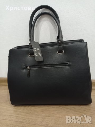 Нова черна дамска чанта Jenny Fairy, снимка 3 - Чанти - 42784300