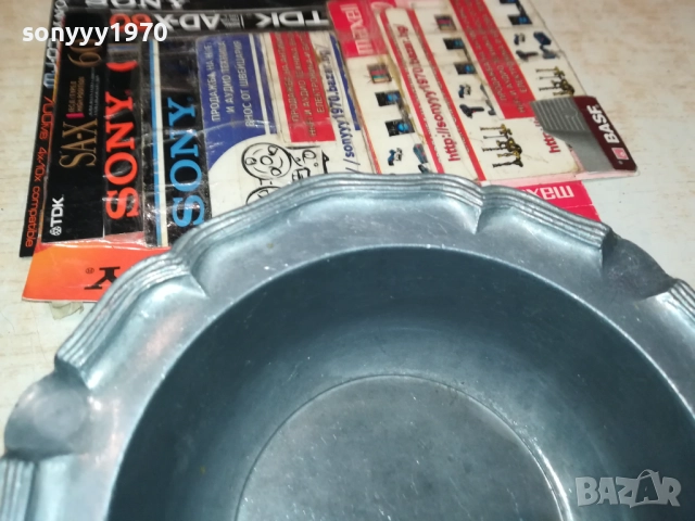 МЕТАЛЕН ПЕПЕЛНИК-ВНОС SWISS 0709251639, снимка 6 - Антикварни и старинни предмети - 51633926