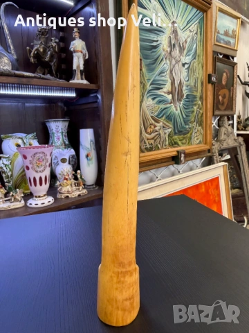 Ръчноизработена фигура от кост №8104, снимка 2 - Антикварни и старинни предмети - 54202061