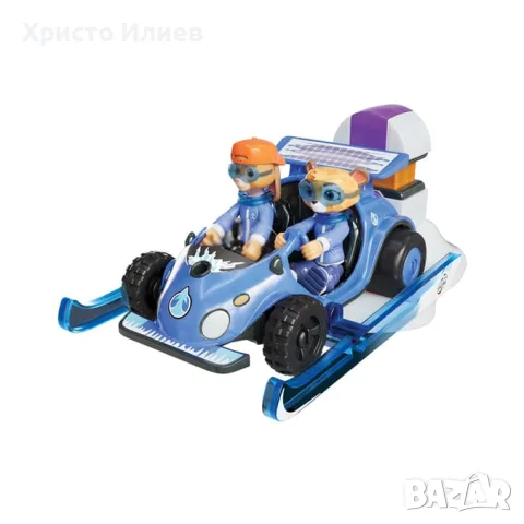 Кола с изстрелвачка с героите Луна и Лупс Mille Bornes Challenge