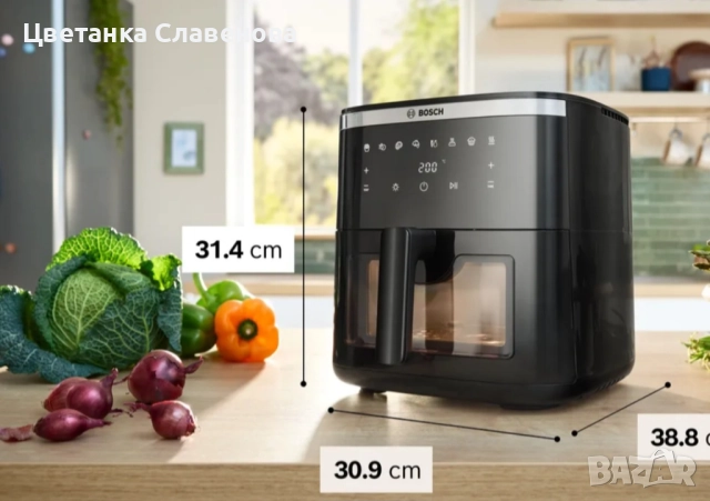 Еърфраер BOSCH  MAF671B1, 7.2 л, 1800 W, снимка 4 - Фритюрници - 52404454