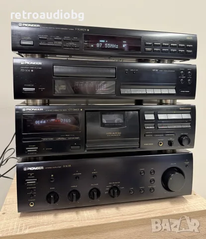 🔊Ретро аудио сет PIONEER - усилвател, дек, CD плеър и тунер + опция грамофон и колони🔉