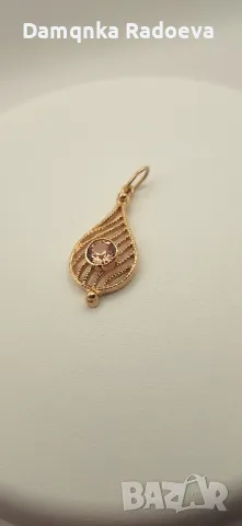 СССР златна висулка 14 карата , снимка 4 - Колиета, медальони, синджири - 49847994