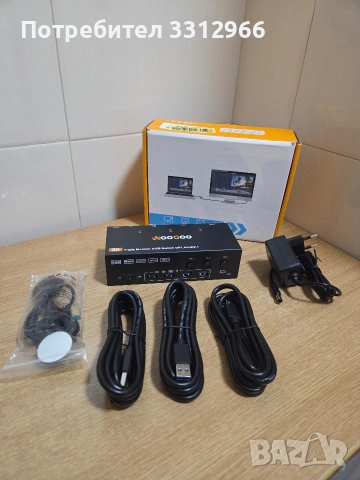 KVM303DH KVM превключвател, HDMI-съвместим, 3 входа и 3 изхода, 8K@60Hz, 4K@144Hz, снимка 2 - Друга електроника - 53927564