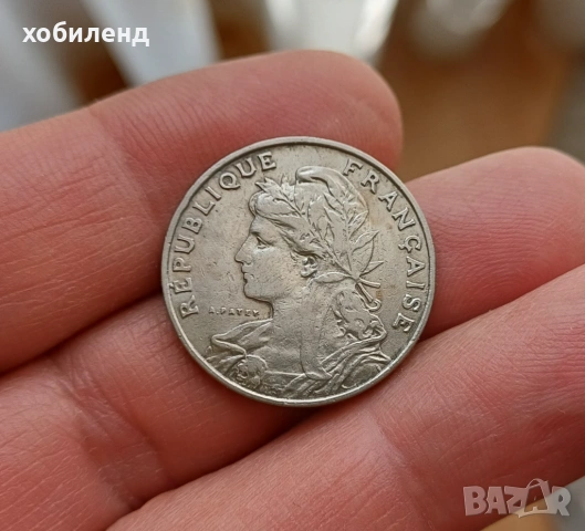 25 центимес Франция 1903 РЕДКИ
