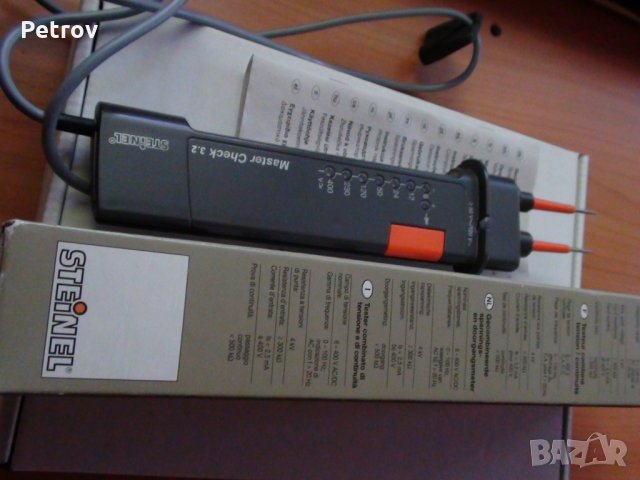 STEINEL Master Check 3.2 - Немски Уред за измерване на напрежение 6-400 V, "верига", ЧИСТО НОВ !!!DE, снимка 8 - Клещи - 30121473