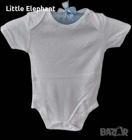 Боди с къс ръкав малки розови сърца за 12-18 мес мом,колекция"Points",Англия/ново