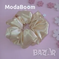 Сатенено скрънчи Natural, снимка 2 - Аксесоари за коса - 48289720