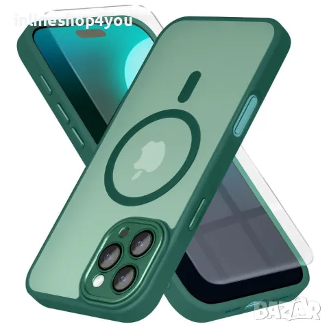 Матов MAGSAFE Кейс за Apple iPhone 16 Pro Max със защита на камерите, снимка 10 - Калъфи, кейсове - 47263120
