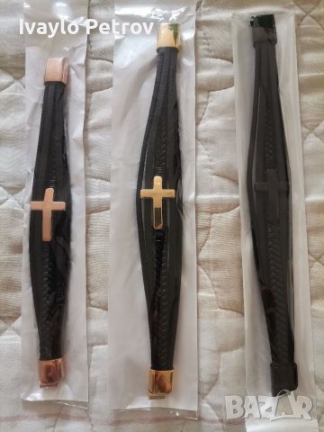 Луксозни мъжки гривни естествена кожа - различни модели , снимка 9 - Гривни - 35428501