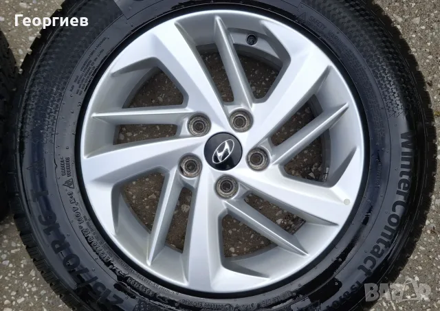 Оригинални джанти от Hyundai 16-цола с нови зимни гуми, снимка 7 - Гуми и джанти - 56075976