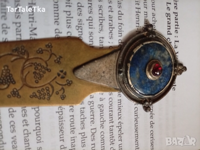 Книгоразделител сребро разделител на страници, снимка 2 - Нумизматика и бонистика - 51905759