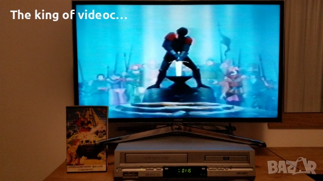 Видеокасета  " МЕЧЪТ В КАМЪКА " & " ДАМАТА И СКИТНИКЪТ " VHS , снимка 11 - Анимации - 53297743