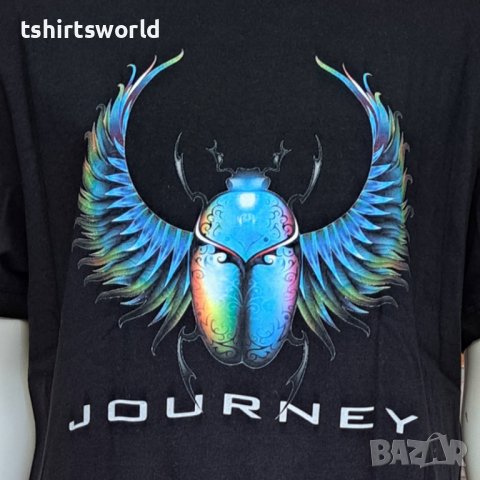 Нова мъжка тениска с дигитален печат на музикалната група Journey (Джърни) , снимка 2 - Тениски - 42888955