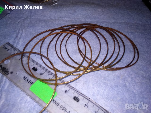 КОМПЛЕКТ ОРНАМЕНТИРАНИ КЛАСИЧЕСКИ БРОНЗИРАНИ ТЪНКИ ЕТНО ГРИВНИ 37960, снимка 3 - Антикварни и старинни предмети - 40814236