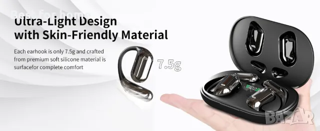 Слушалки нова технология - Open Ear Bone Conduction YYK Q16 Bluetooth 5.4, снимка 7 - Bluetooth слушалки - 48421687