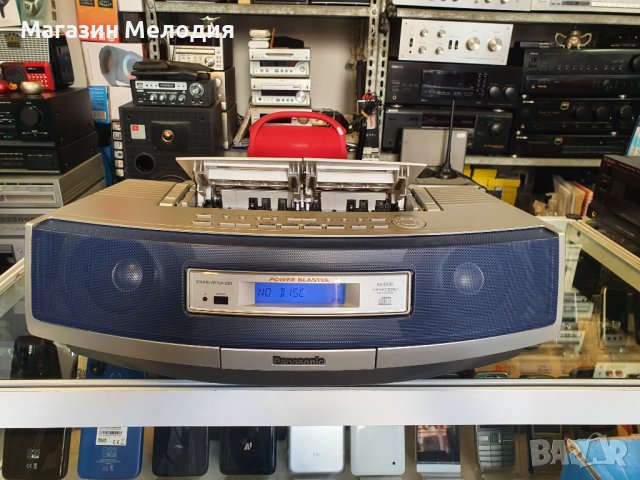 Радиокасетофон с две касети, диск, радио и aux. Panasonic RX-ED50 В отлично техническо и визуално съ, снимка 7 - Ресийвъри, усилватели, смесителни пултове - 38680944